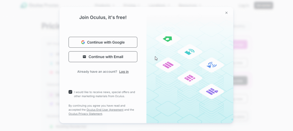 Account Create Option 