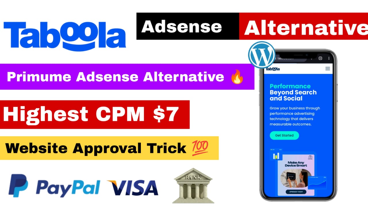 Taboola Adsense Altrnative Website