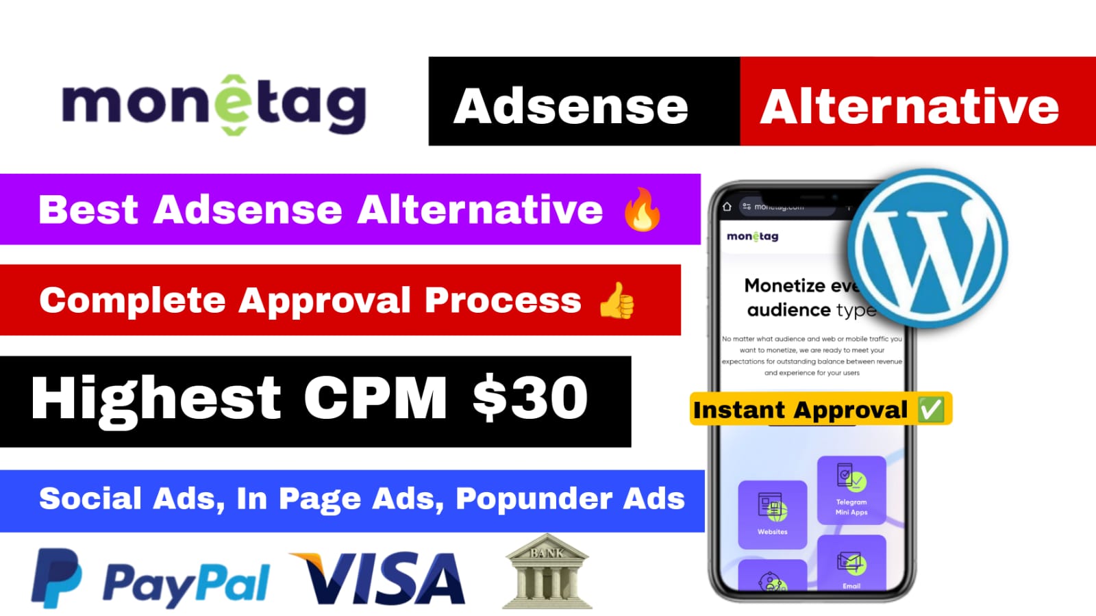 Monetag Best Adsense Altrnative Website