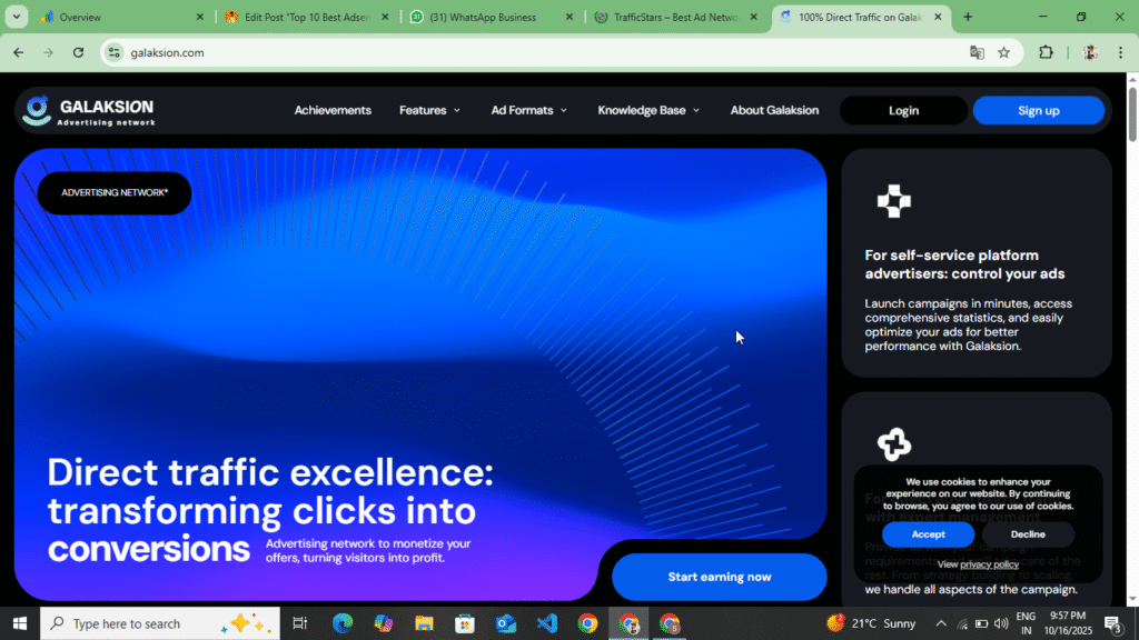 Galaksion Offical Website For Publicer 