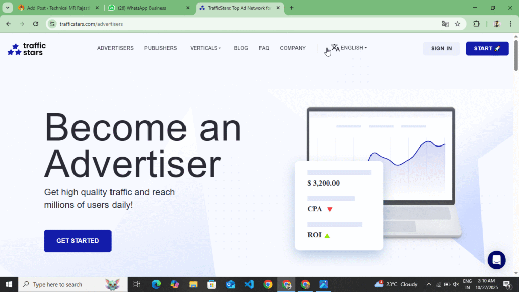 Advertisement Account Create Dashboard 