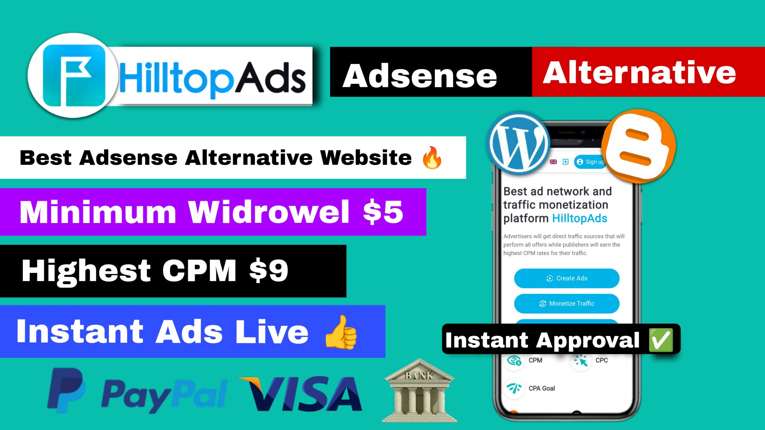 hilltopads best adsense altrnative website