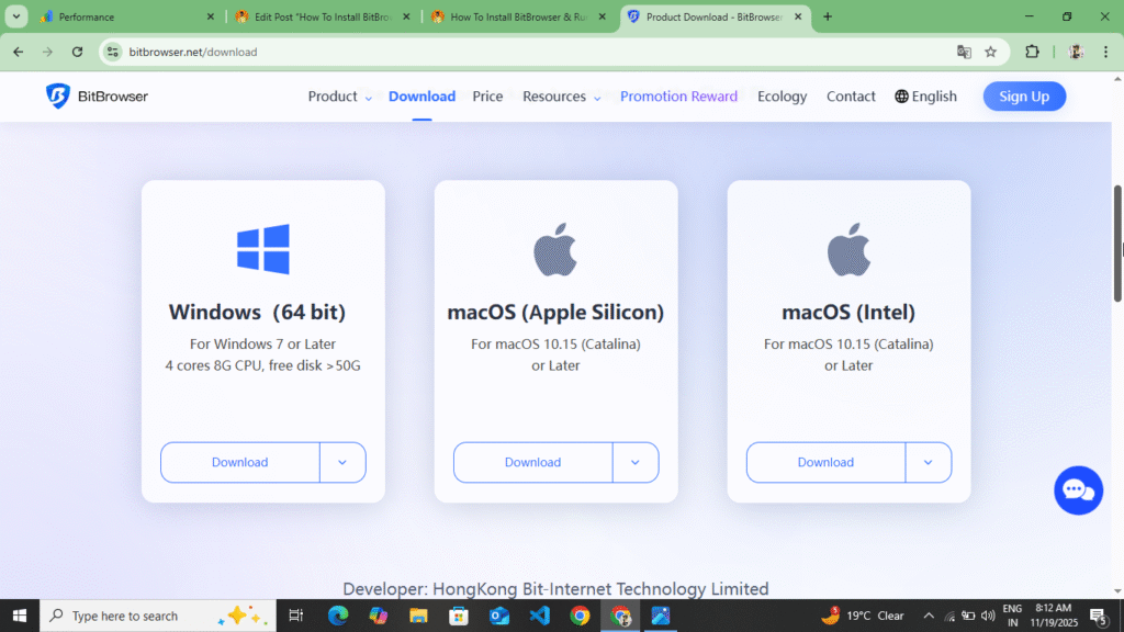 Download BitBrowser App 