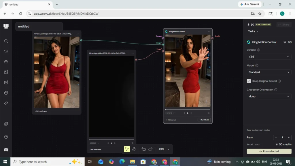 Add motion with Weavy Ai