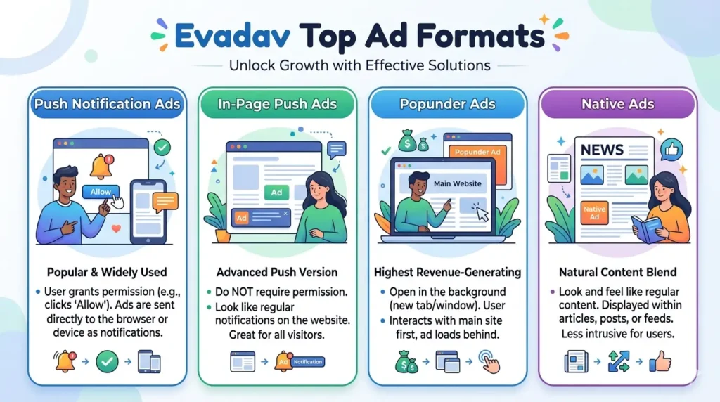 Evadav Top Ad Formats