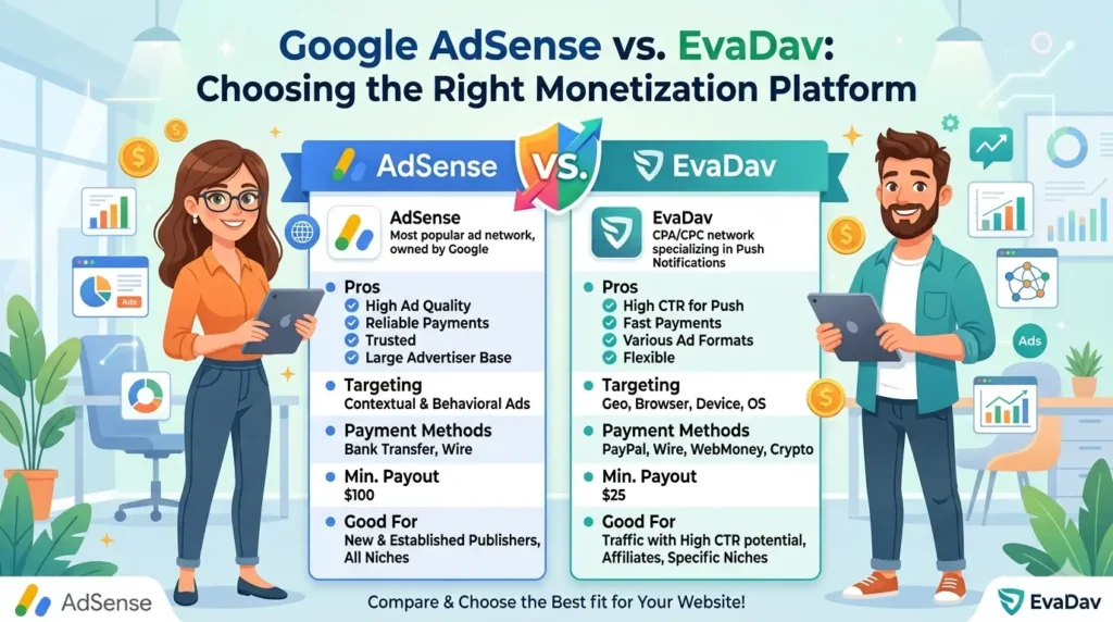 Google AdSense vs. Evadav