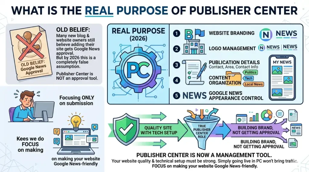 What is the real purpose of Publisher Center